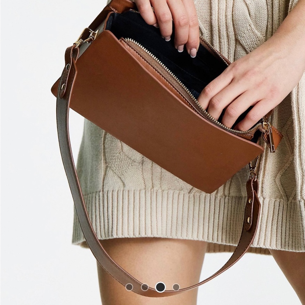 Brown shoulder bag - Picture 3 of 4